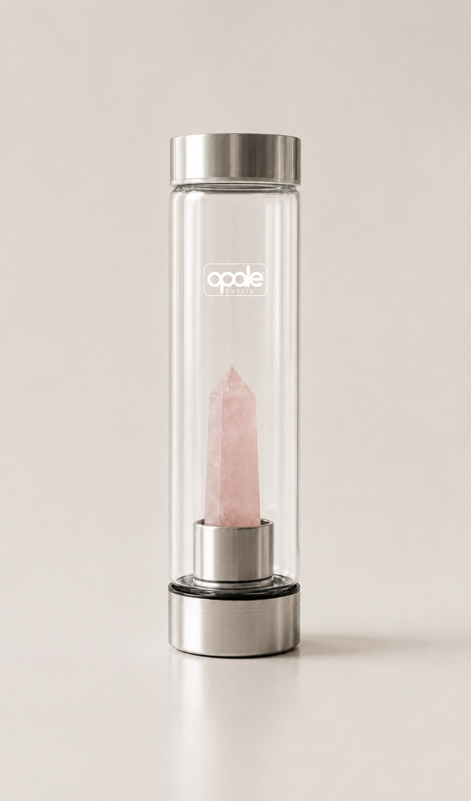 Gourde Opale — Quartz Rose